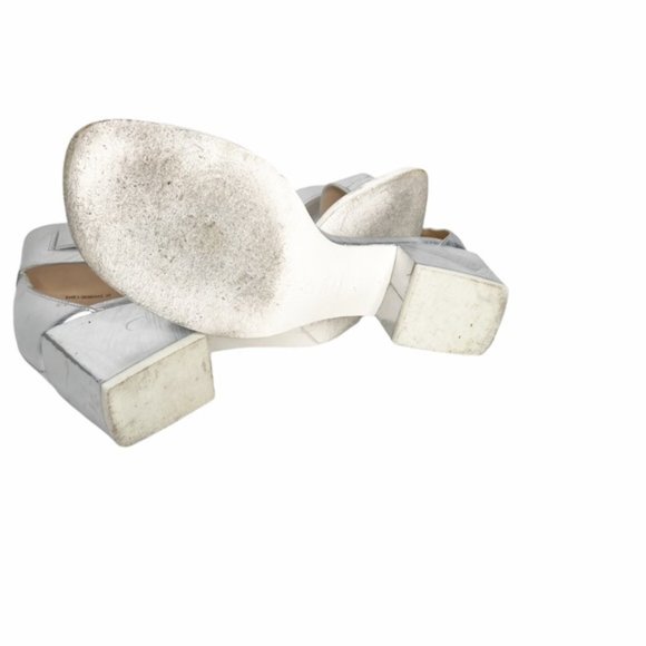 3.1 Phillip Lim “Coco” silver ankle strap sandal - Picture 5 of 7